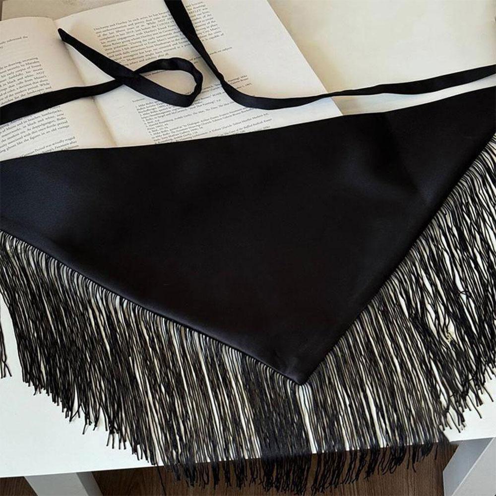 New Women Wide Waist Belt Retro Punk Waistband Fashion Triangle Tassel Corset Belt Shirt Dress Decor Belt Coat Decor Accessories