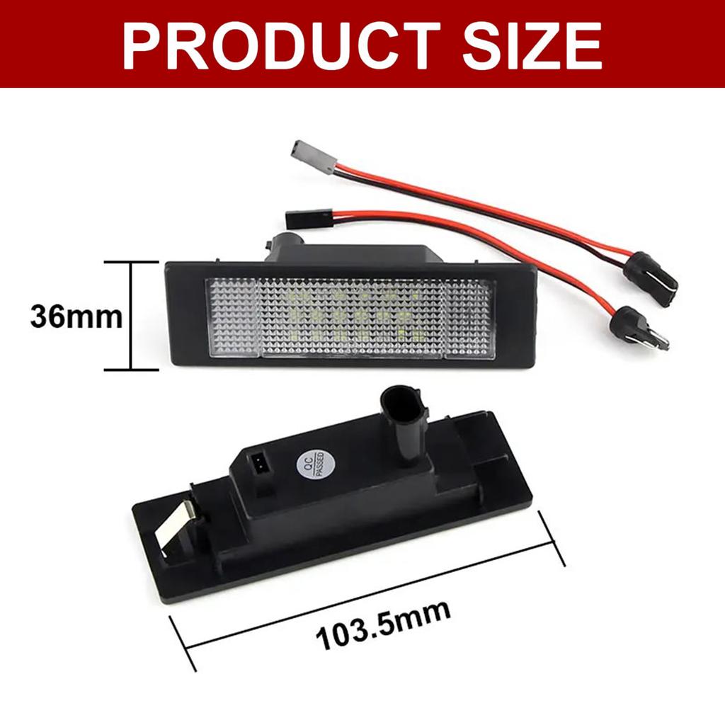 2ks LED světel SPZ pro BMW E81 E85 E86 E87 E89 Z4 E63 E64 F12 F20 F21 Mini Cooper R55 R55N R60 R61