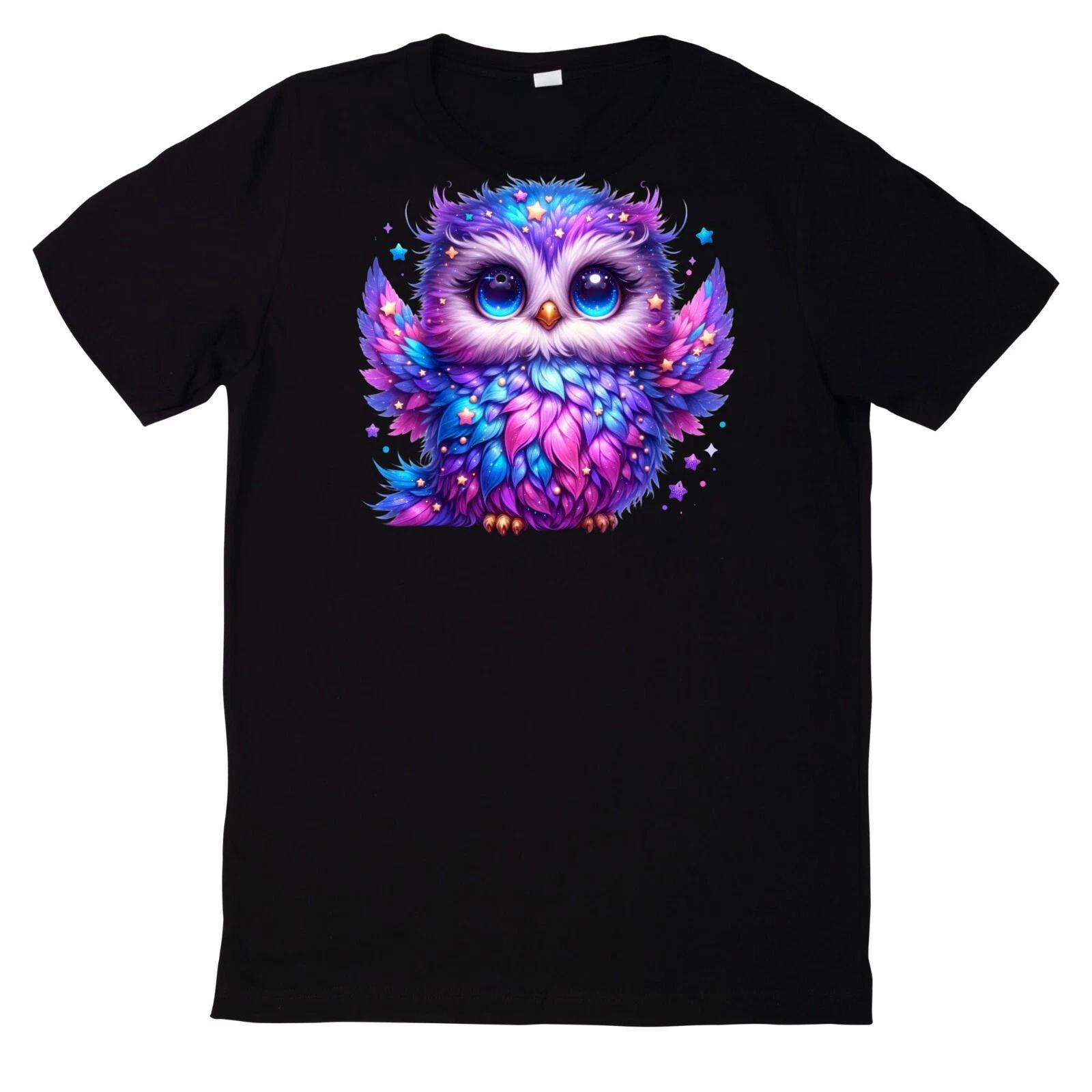 T-Shirt Niedliche Glitzernde süße Eule L
