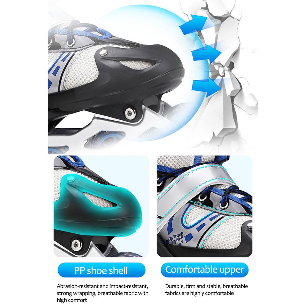 3 in 1 Inline Skates Triskates And Roller Skates for Children Adjustable Roller Skates Ice Skates