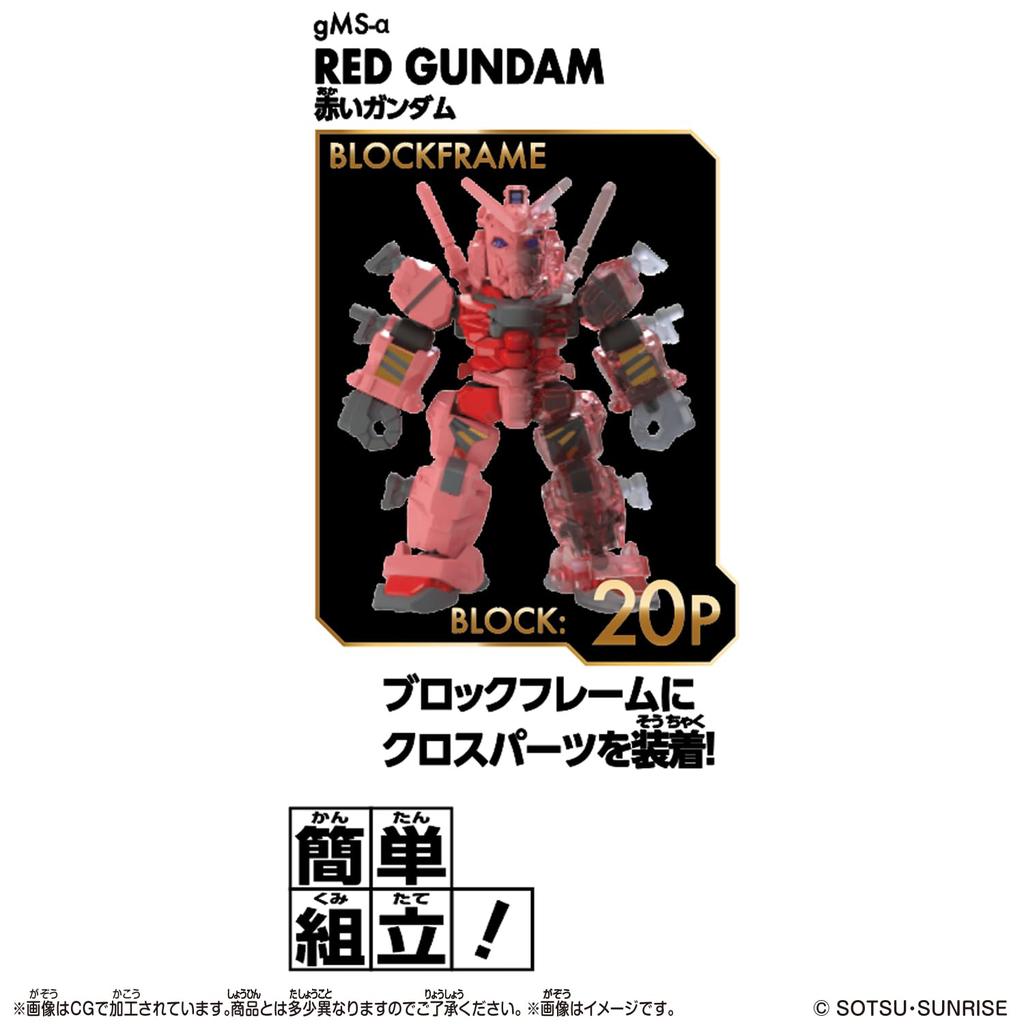 Rotes Gundam Baustein-Set für Kinder ab 8 Jahren - Roboter Actionfigur Spielzeug