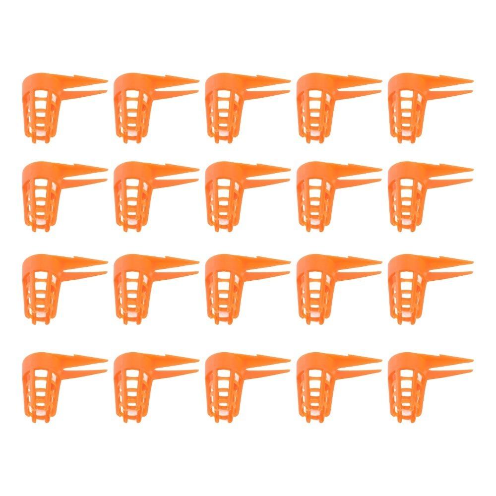 20pcs Small Size Queen Bee Cages Plastic Protective Bee Cage Sturdy Beekeeping Tool Apiary