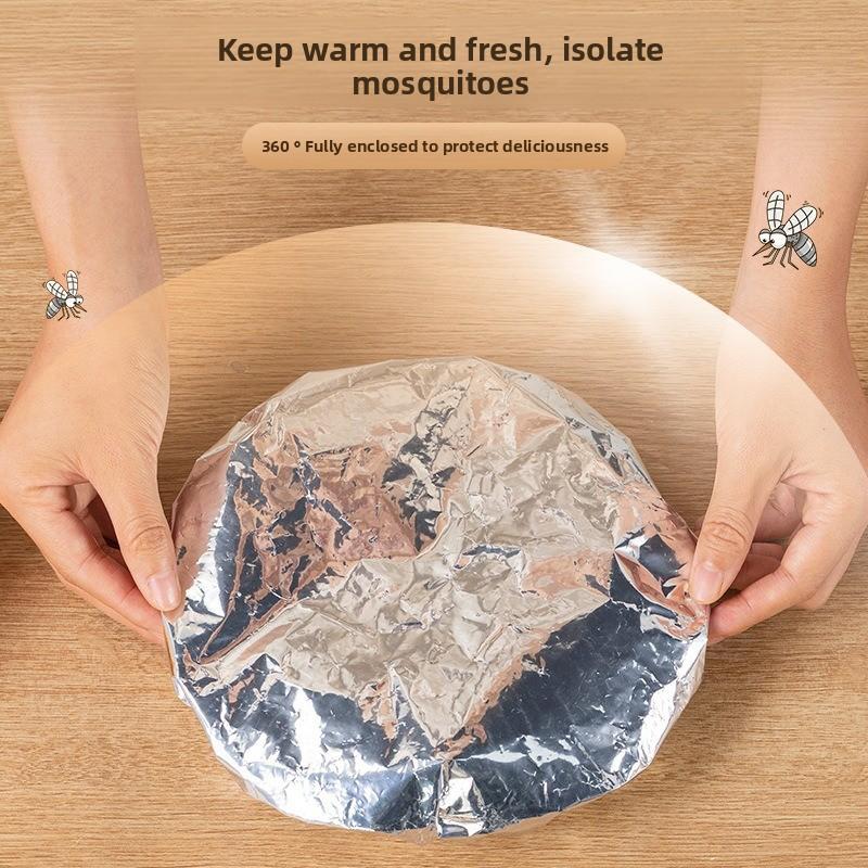 Aluminum Foil Insulation Cover, Table Food Insulation Cover, Kitchen Preservation, Heat Insulation and Heat Preservation Film