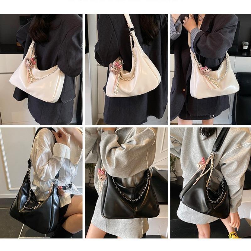 Stylish Large-capacity Tote Bag, Spring New Simple Casual Shoulder Messenger Bag, High-end Commuter Women's Bag