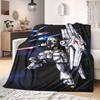 Luminous Gundam Flannel Blanket Warm,Comfortable,Suitable for Bedrooms,Sofas,Beds,Chairs,Picnics,Travel