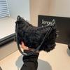 Fashion Rose Flower Exquisite Portable Pleated Lace Portable Shoulder Crossbody Bag Bag Women