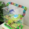 Cage for Hamsters, Mice, and Small Rodents with Tunnel, Feeder, Wheel, and Toy, 47 X 30 X 59 Cm, Green