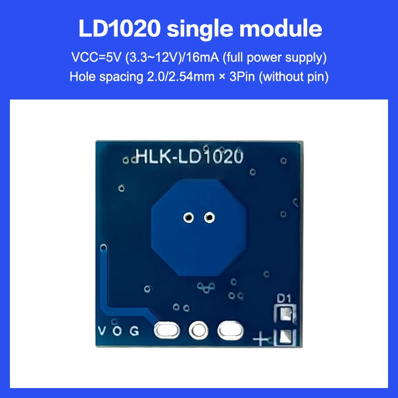 Microwave Induction Radar Module LD1020, Sensor Switch 10G, Package of 1/3/5