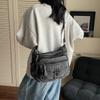 Retro Wind Wash Denim Messenger Bag New Niche Design Multi-pocket Women's Backpack Fashion Casual Shoulder Bag