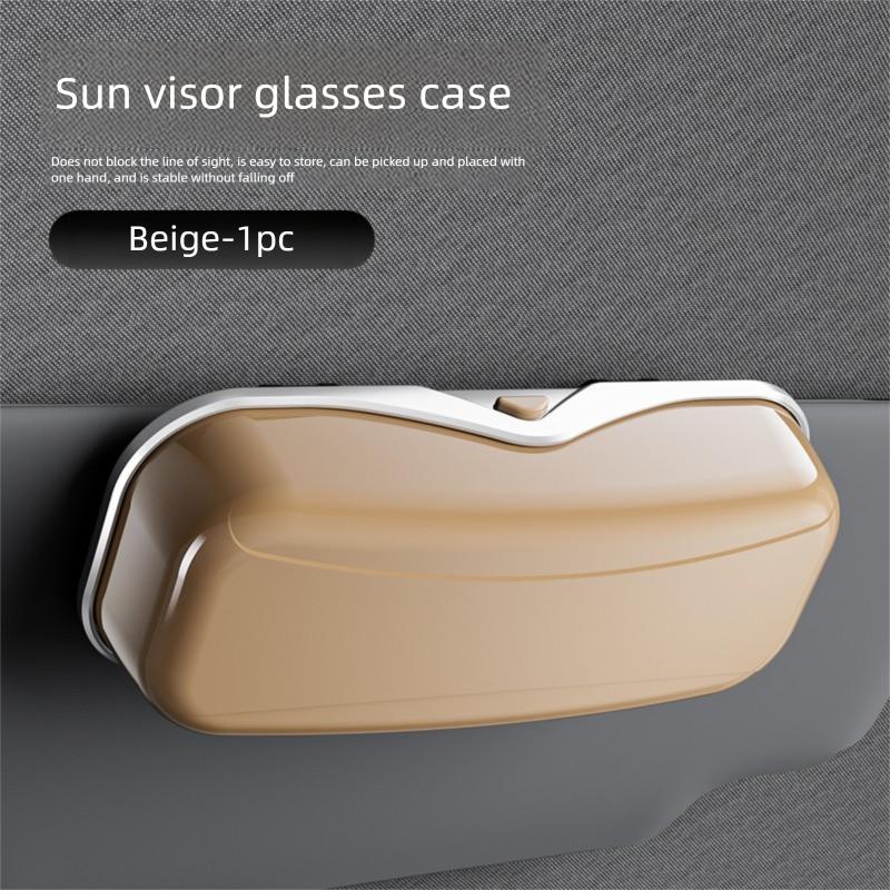 New Car Glasses Box Portable Car Sun Glasses Holder In The Car Driving Glasses Holder Eyeglass Case Sun Visor Auto Lenses Holder