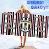 Juventus FC Print Beach Towel, Large Soft Quick Dry Towel for Beach Camping Swimming