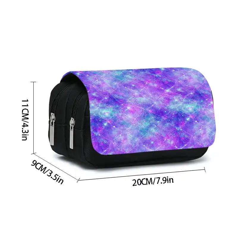 Gorgeous and Colorful Double Flip Pen Case for Boy and Girls Best Gift 2D Cartoon Pencil Pouch School Pencil Bag for Children