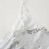 2024 Autumn V-Neck High Waist Sequin Spaghetti Strap Dress - European & American Style Women's Fashion