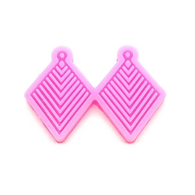 1PC Creative Silicone Casting Molds Necklace Molds Suitable for Necklace and Earrings with Heart Flower Shape Pendant