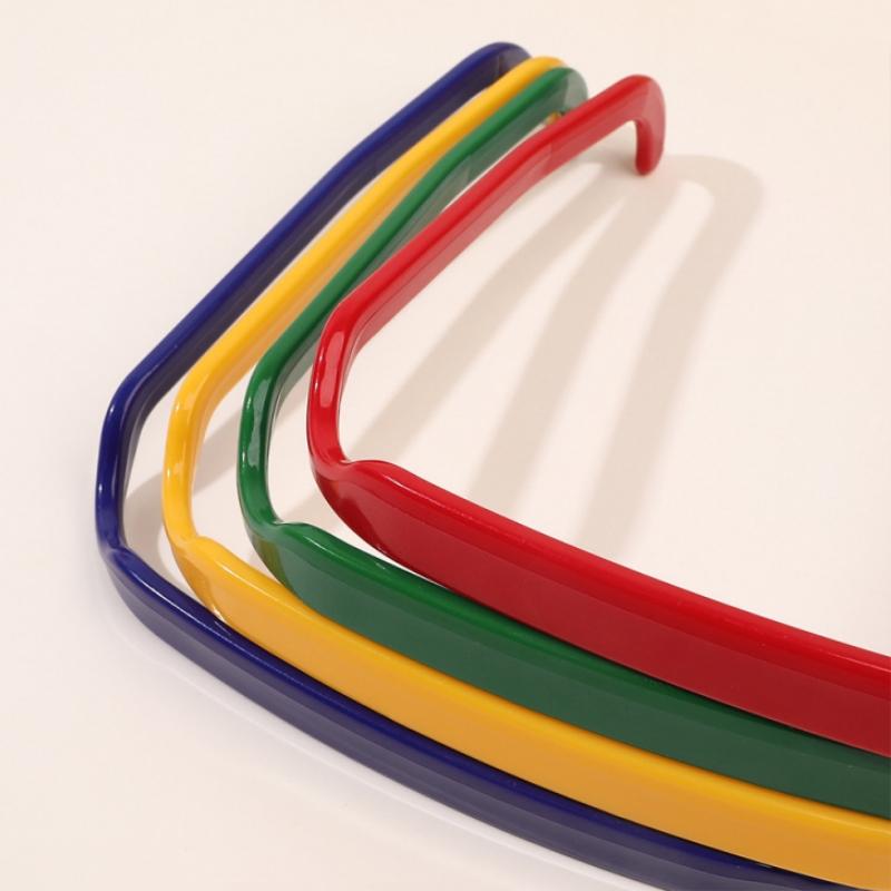 Solid Color Simple Square Shaped Headband Anti-Slip Invisible Girls Hair Hoops For Teenager Fixed Hairstyle Accessories Hair Rim