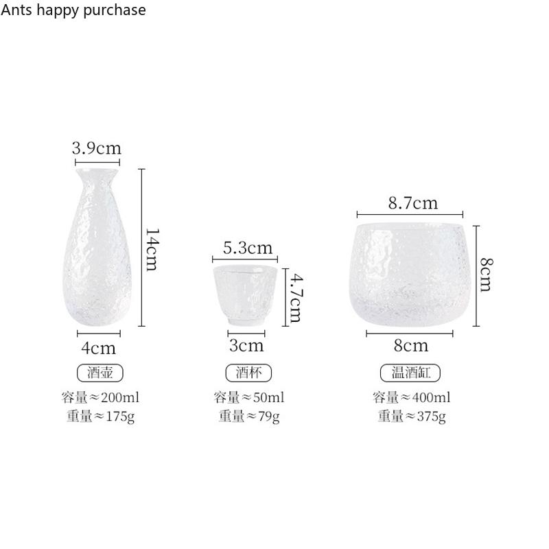 Przezroczysty Zestaw Kieliszków do Wina Zestawy Barowe Kieliszek do Sake Flakon Podgrzewacz do Wina Dozownik do Wina Szklanka Kubek Szklany Dzbanek na Alkohol Barware Przybory do Picia