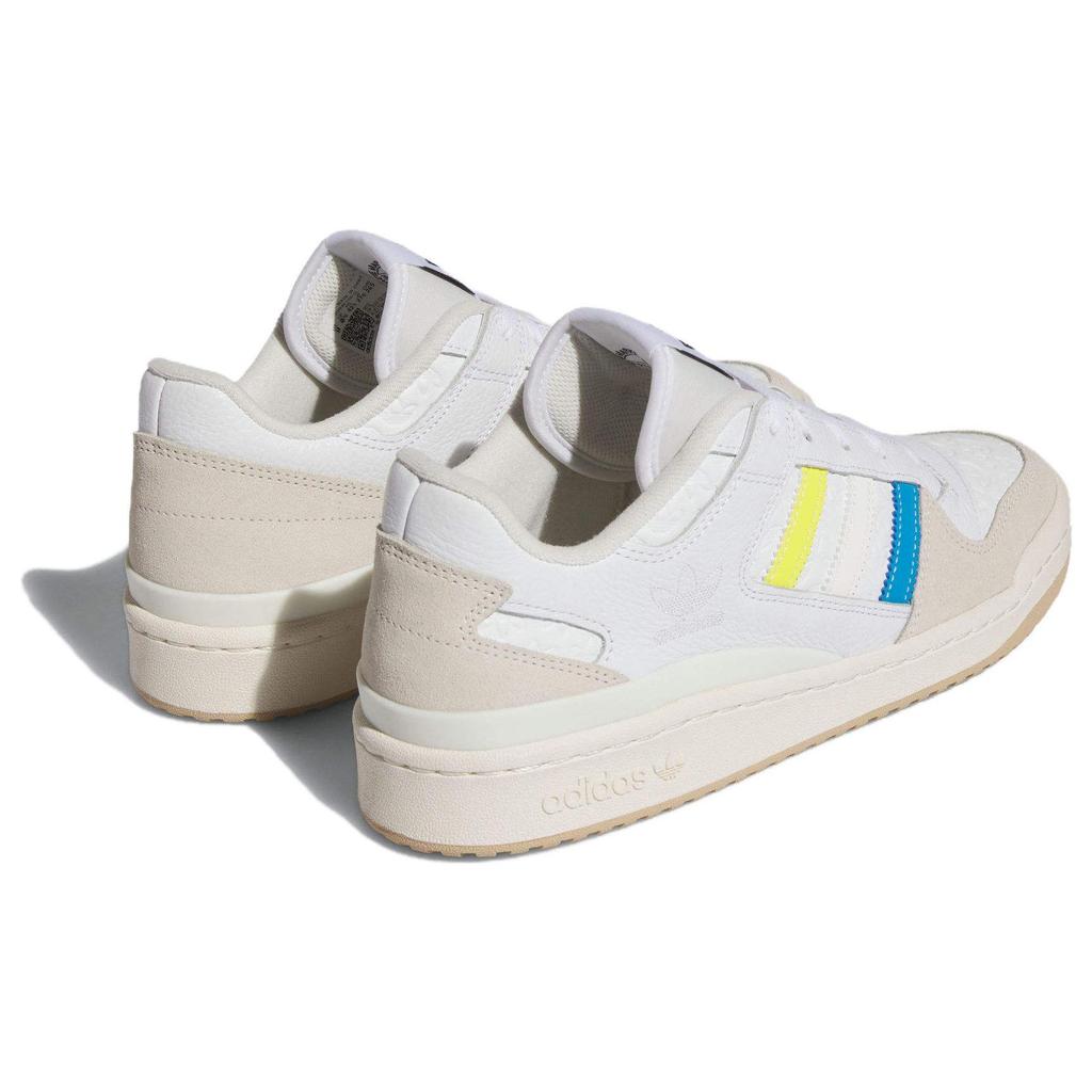 Adidas Originals Forum Low Leather Patchwork Low-Top Sneakers Men Sneakers Yellow White Blue ID7962