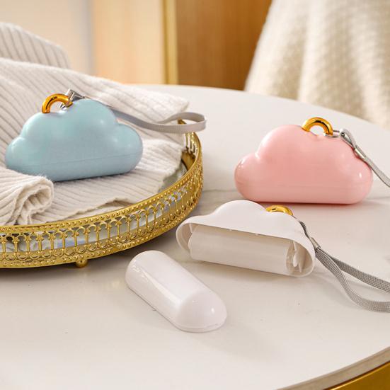 Lint Roller Cloud Shape Reusable Sticky Pet Hair Remover with Lanyard Easy Washable Dust-Proof