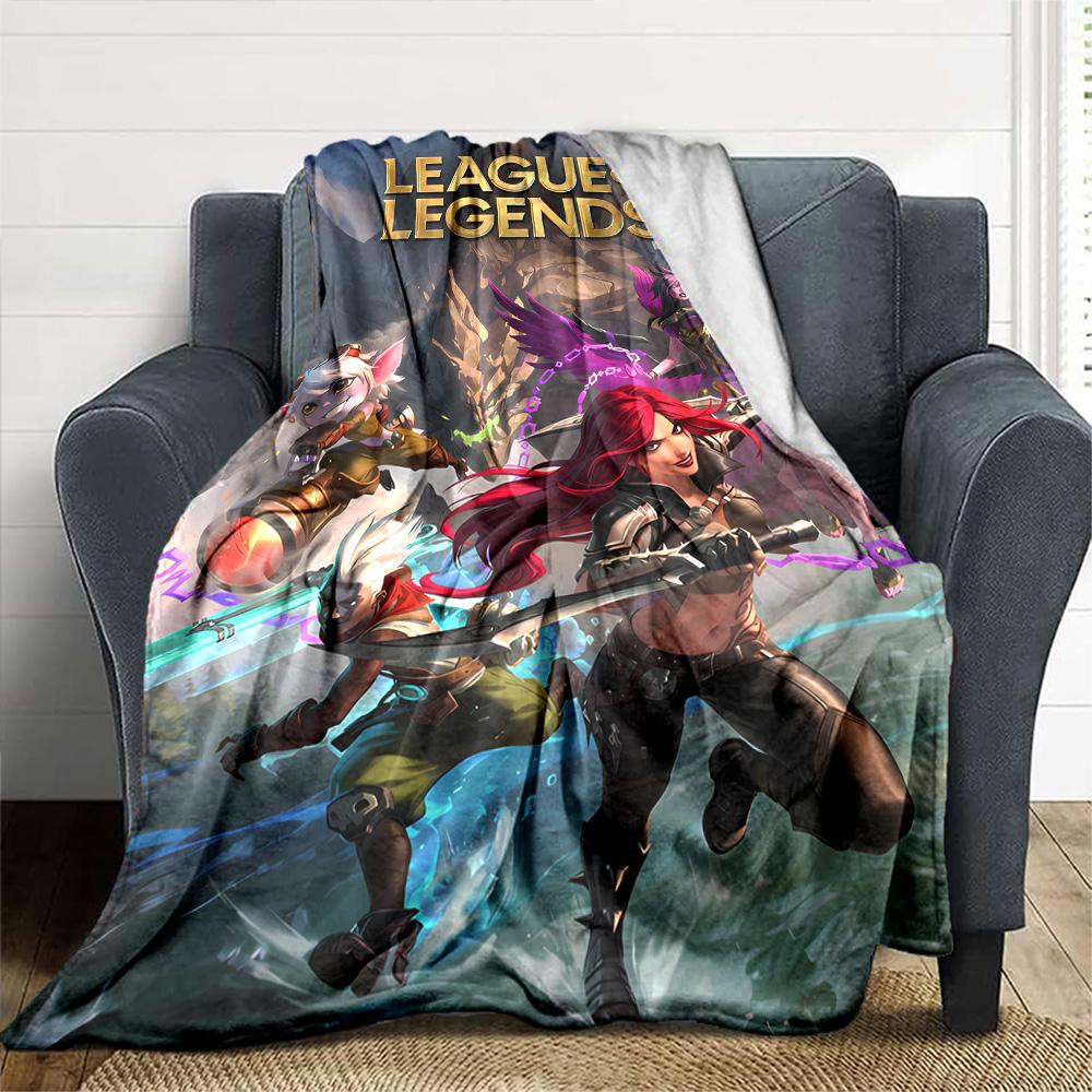 1pc Blanket - League of Legends Print Design,Lightweight Blanket for Sofa,Bed- Soft &Warm,Gift for All Seasons