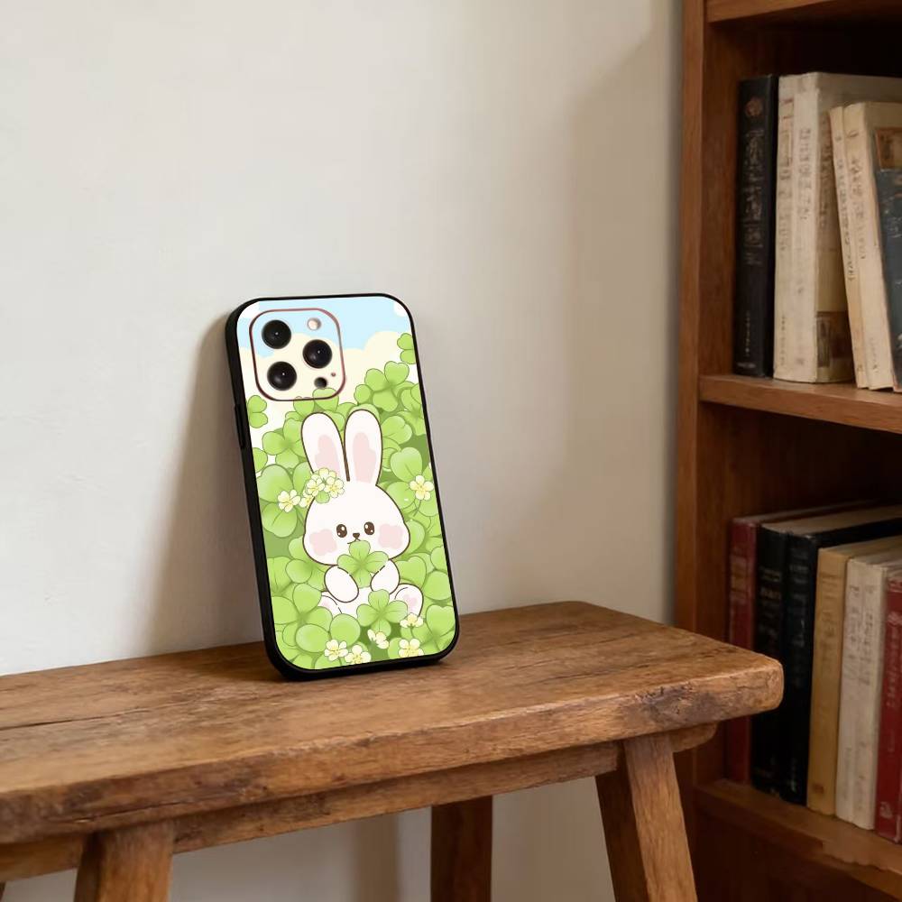 Bunny Kawaii Phone Case For iPhone17,16,15,14,13,12,11 Plus,Pro Magnetic For Magsafe Wireless Charging
