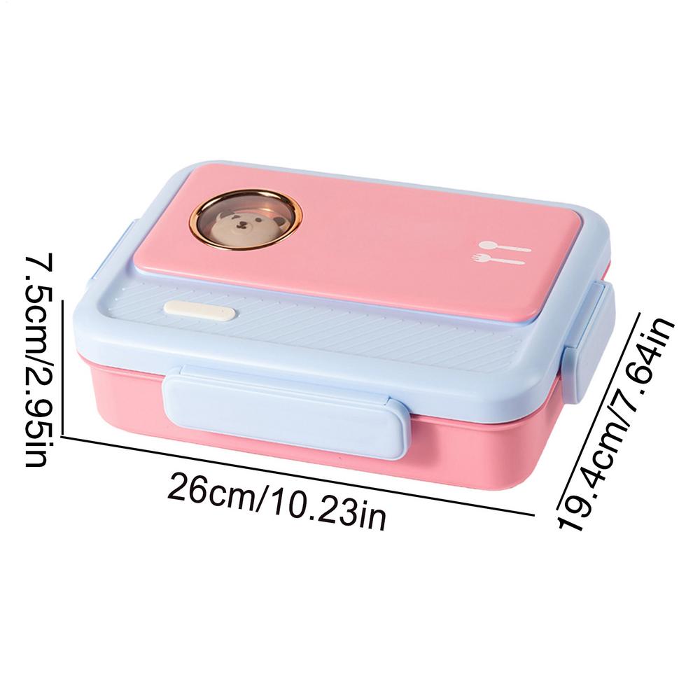 Stainless Steel Lunch Box For Kids Food Containers Metal Portable Lunchbox With Airtight Lid And Compartments For Salad Sandwich