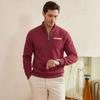 Men's Retro Stand Collar Loose Fit Sweatshirt for Casual Daily Wear