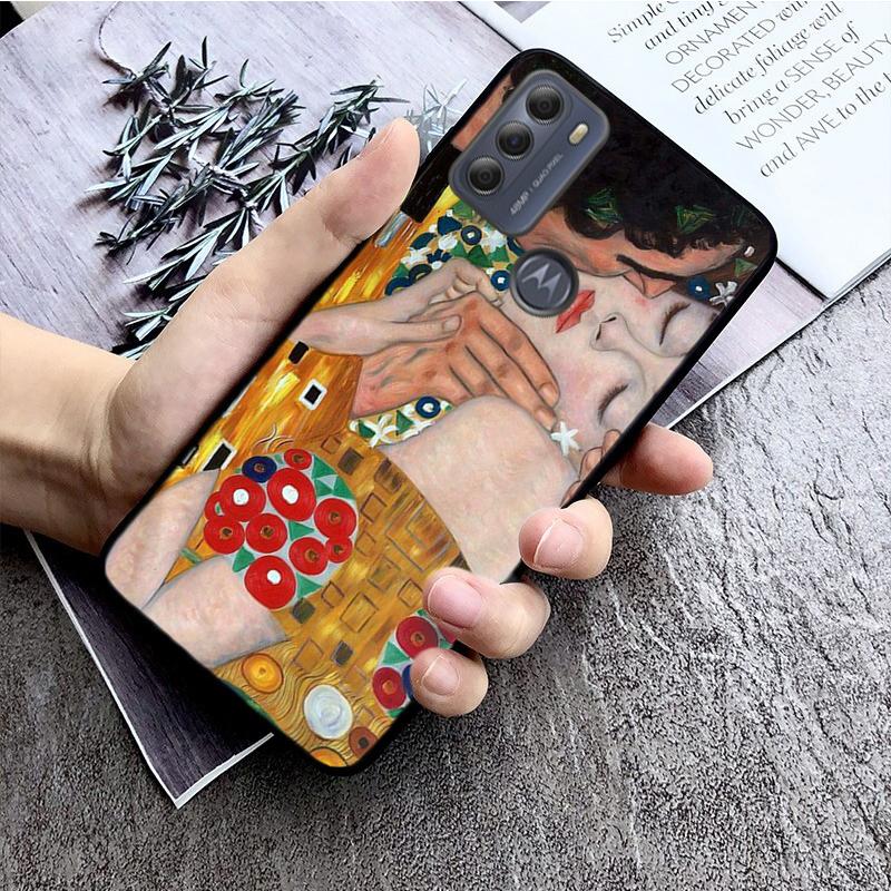 Gustav Klimt Tears Phone Case for Motorola E7 Plus E32 E20 E40 Edge 20 Lite G22 G52 G20 G30 G100 G60 G50 G10 G Pure G Stylus