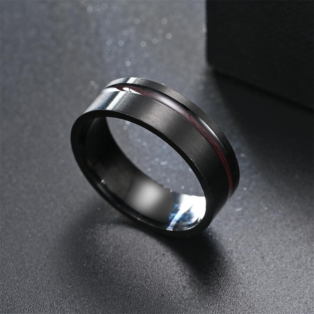 1Pc Fashionable and Versatile Men and Women Wearing Fashionable Titanium Steel Rings