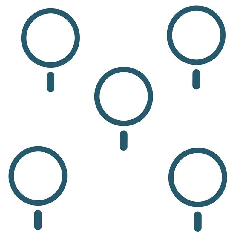 

5 шт. для магнитной пластины Magsafe, кольцо, универсальная металлическая наклейка, поддержка беспроводного зарядного устройства, металлическая пластина для магнитного автомобильного держателя