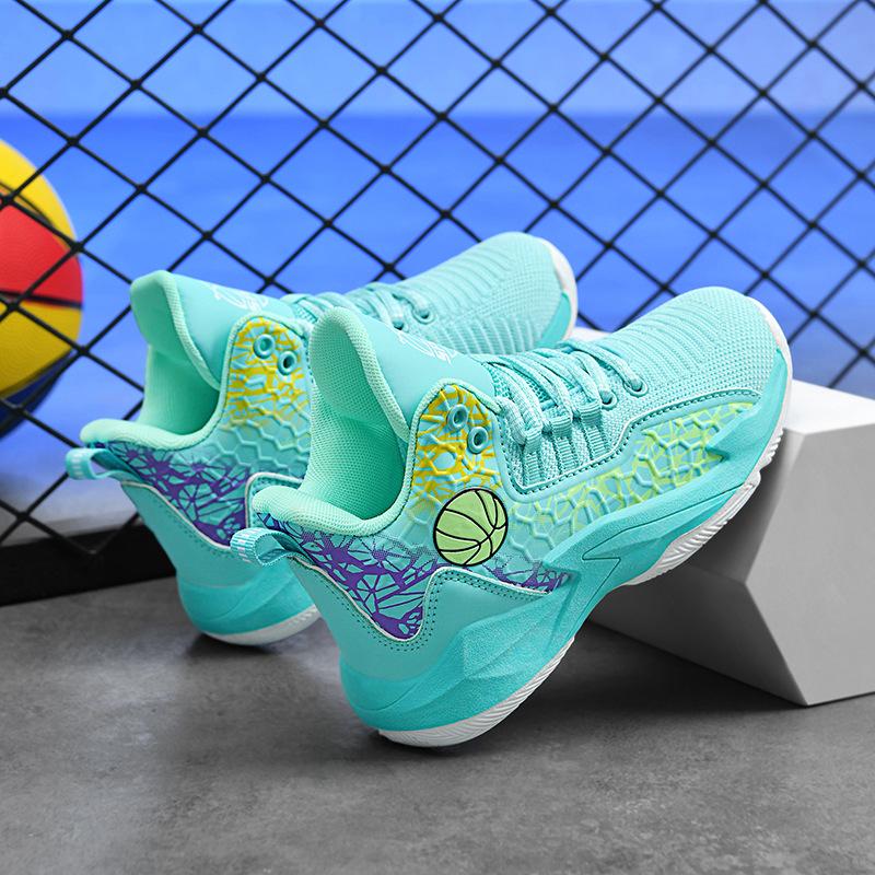 Parent-Child High-End Basketball Shoes Wear-Resistant And Non-Slip High-Top Basketball Shoes Children Adult Comfortable Leisure Sports Basketball Shoe
