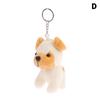 Plush Doll Cartoon Wolf Dog Keychain Wolfhound Wolf Dog Stuffed Doll Key Ring  Kid Gifts