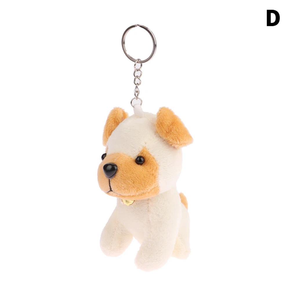 Plush Doll Cartoon Wolf Dog Keychain Wolfhound Wolf Dog Stuffed Doll Key Ring Kid Gifts