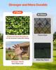 Hardware Cloth, 12.7 Mm 1 X 20 M 0.8 Mm Diameter Chicken Wire Fence, Hot-Dip Galvanized After Welding Metal Wire Mesh Roll, Garden Plant Welded