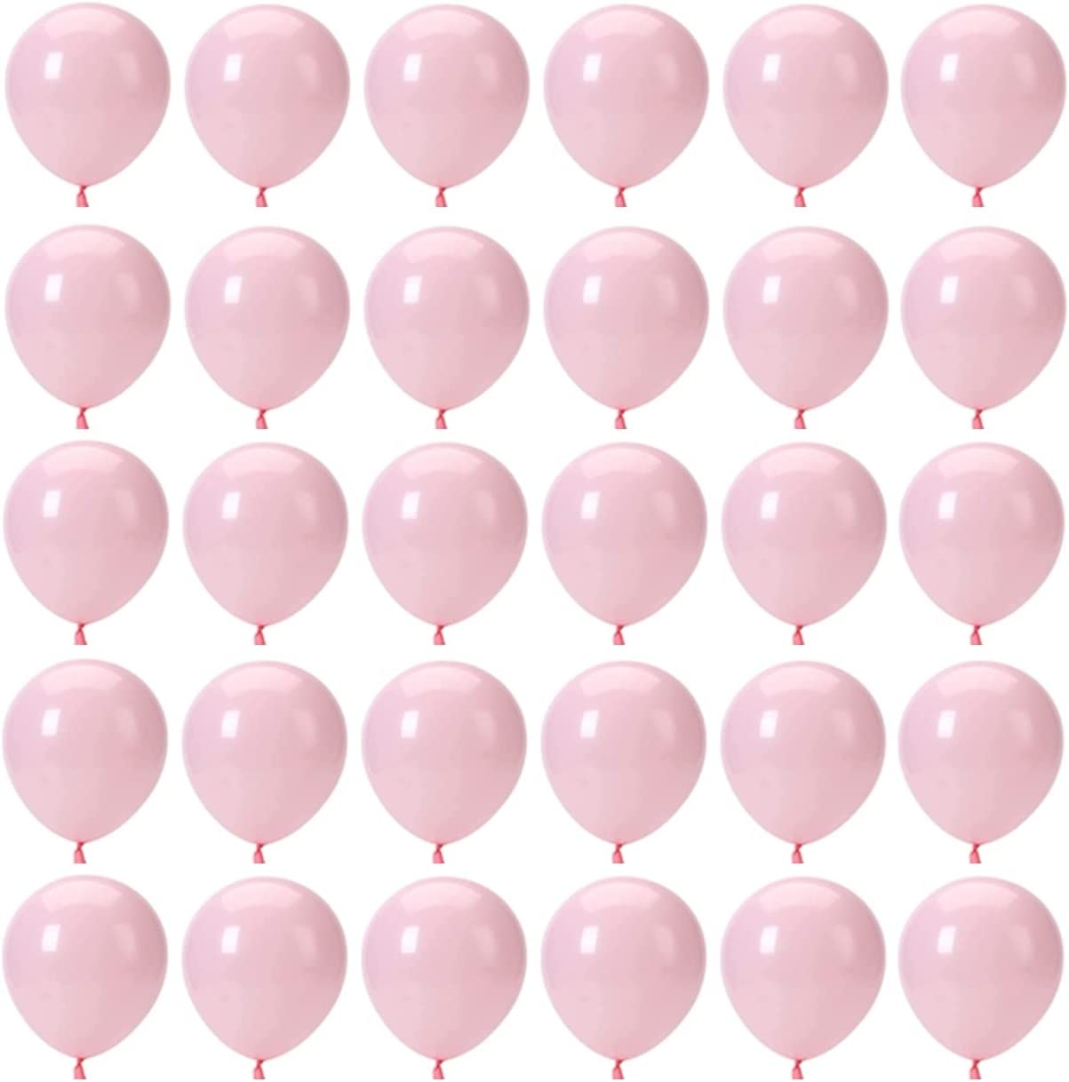 5 Inch Pastel Pink Party Balloons 100 Pcs Mini Macaron Pink Latex Balloons for Birthday Wedding Baby Shower Decorations