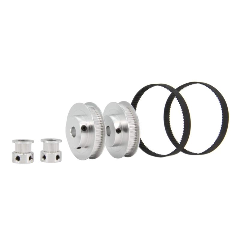 200mm Belt Width 6mm 30T 60T Tensioning Wheel Synchronous Pulley Belt Kit
