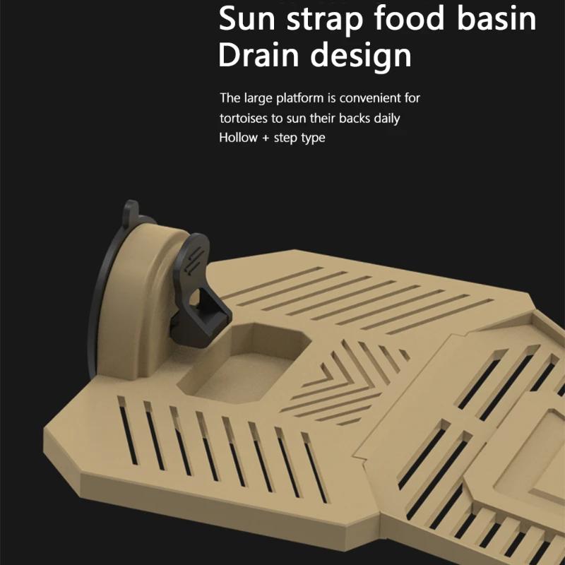 Aquarium Turtle Basking Platform Turtle Tank Feeding Climb Removable Reptiles Float Island Decorations Aquariums Accessories