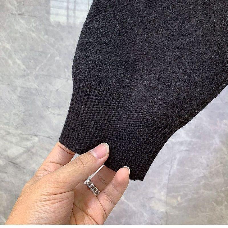 2025 Herbst Winter Neu Kontrastfarbiger Rundhals-Pullover Herrenmode Trend Vielseitiges Freizeit-Oberteil