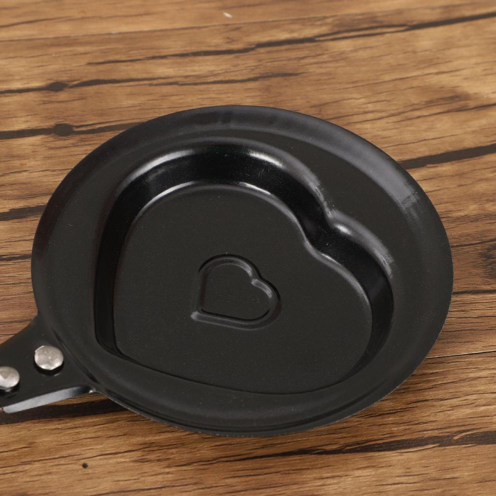 Kreativní mini nepřilnavá pánev ve tvaru srdce na roztomilá kreslená smažená vejce