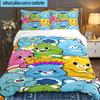 3PCS Love Bears Bedding Set,Including 1pc Duvet Cover And 2pcs Pillowcases Perfect for Bedroom, Dormitory, Large size Fan Christmas gift