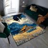 Multi-Size Interstellar Travel Pattern Carpet for Living Room Bedroom Sofa Home Decor Non-slip Floor Mat Large Size Luxury Gift