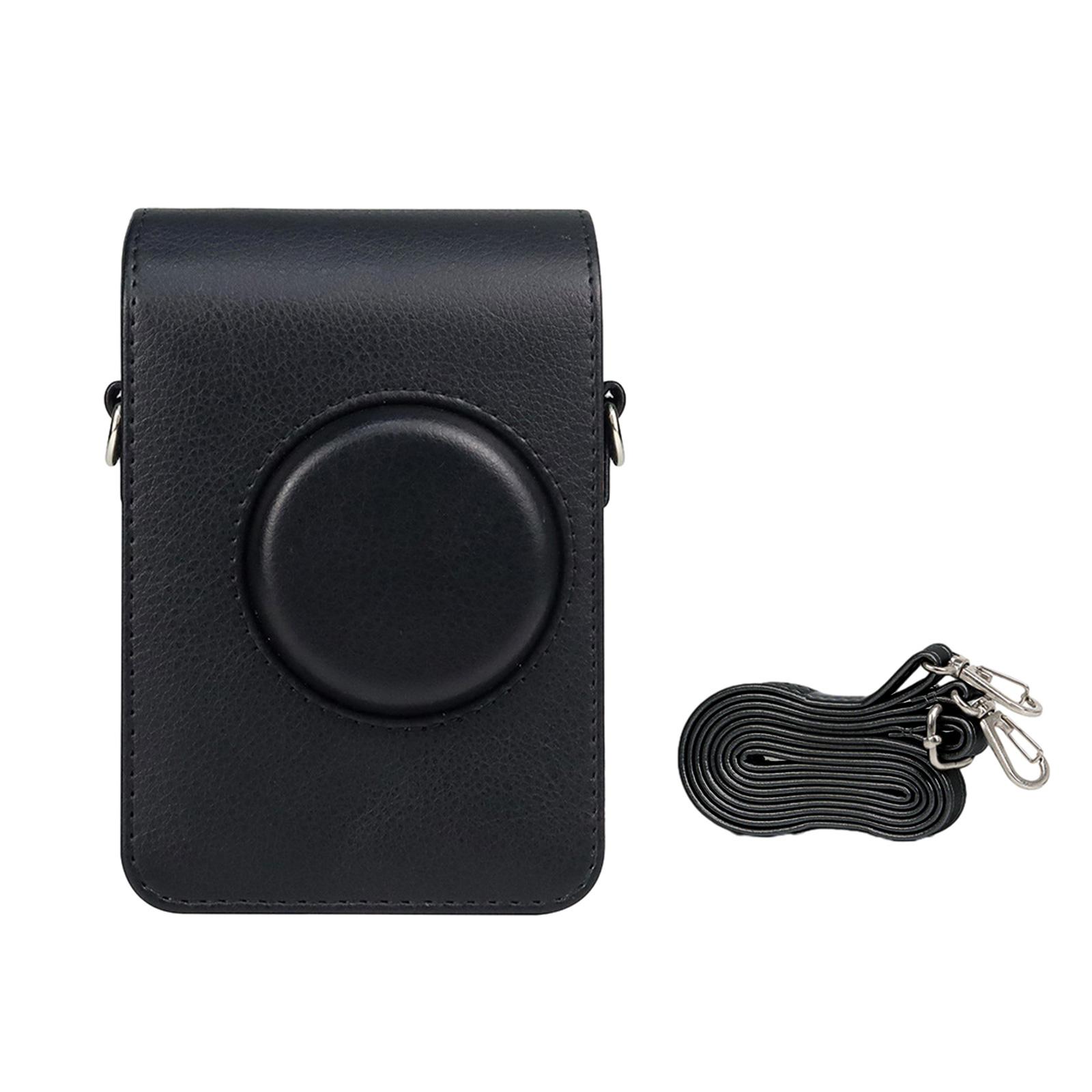 

Suitable For Mini EVO Storage Case PU Leather Vintage Camera Protective Bag Photography Bag чёрный