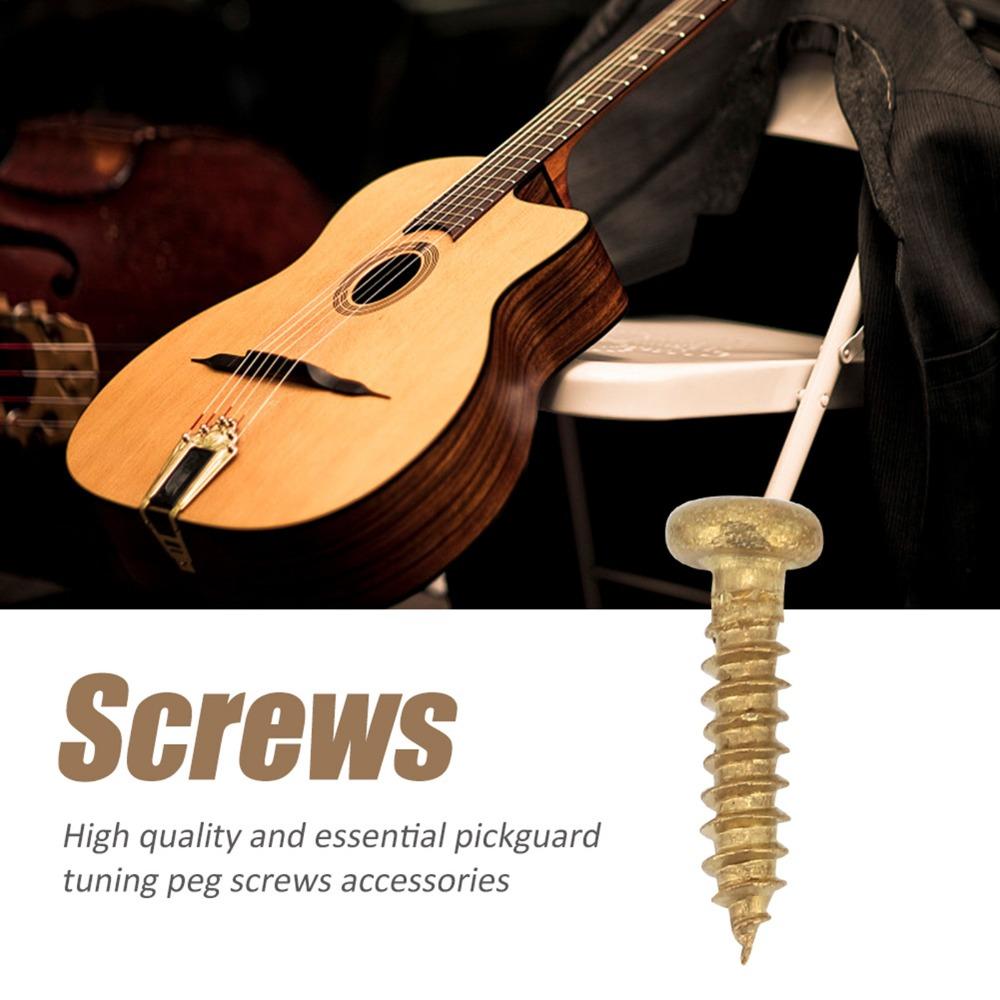 100PCS Metal Guitar Tuning Pegs Golden Color Machine Head Screws  For Electric Guitar
