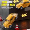 Beetle Simulation Retro Classic Car Alloy Car Model Three-door Pull-back Toy Car Ornaments
