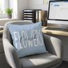 Linen Hydrangea Cushion Cover Flower Printed Cushion Case Pillowslip Throw Pillow Cover  Bedroom
