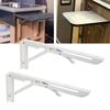 2pcs Folding Table Bracket Wall Mounted Collapsible Shelf Bracket 34cm/13.39in for RV Boat