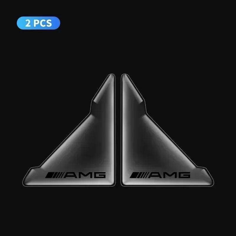 AZP2 2pcs Transparent Car Door Corner Anti-collision Covers Stickers For Mercedes Benz Amg W204 W213 W205 W211 W212 W176 W205 W203