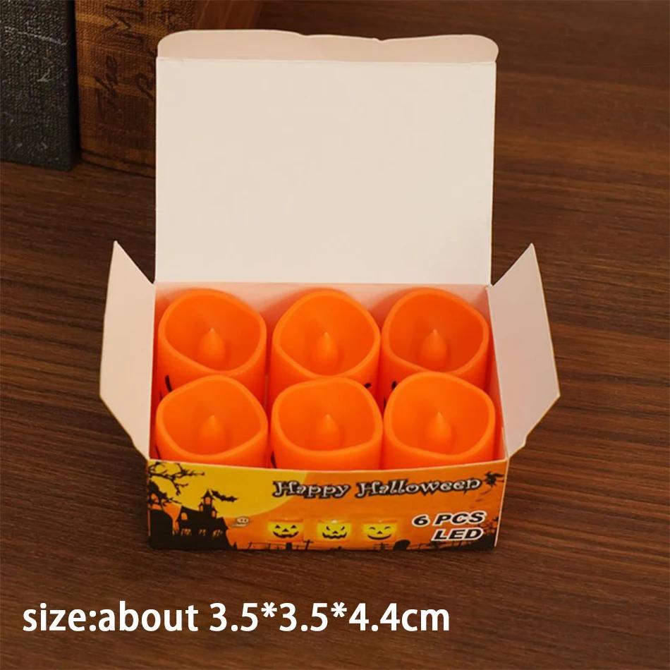 Halloween Kürbis Laterne Kerzenlicht Schädel Geistergesicht Lampe Kinder Geschenk Für Schlafzimmer Gartenparty Dekoration Atmosphärenlicht