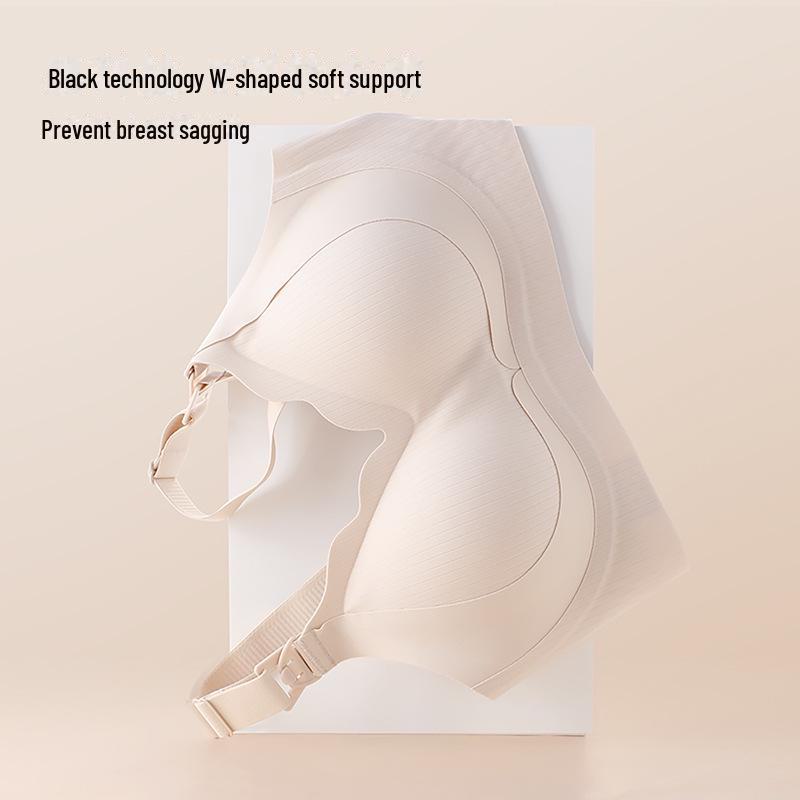 Premium Nahtloser Still-BH für die Zeit nach der Geburt - Stützend, Anti-Hängend, Praktischer Verschluss, Große Cup-Größe.