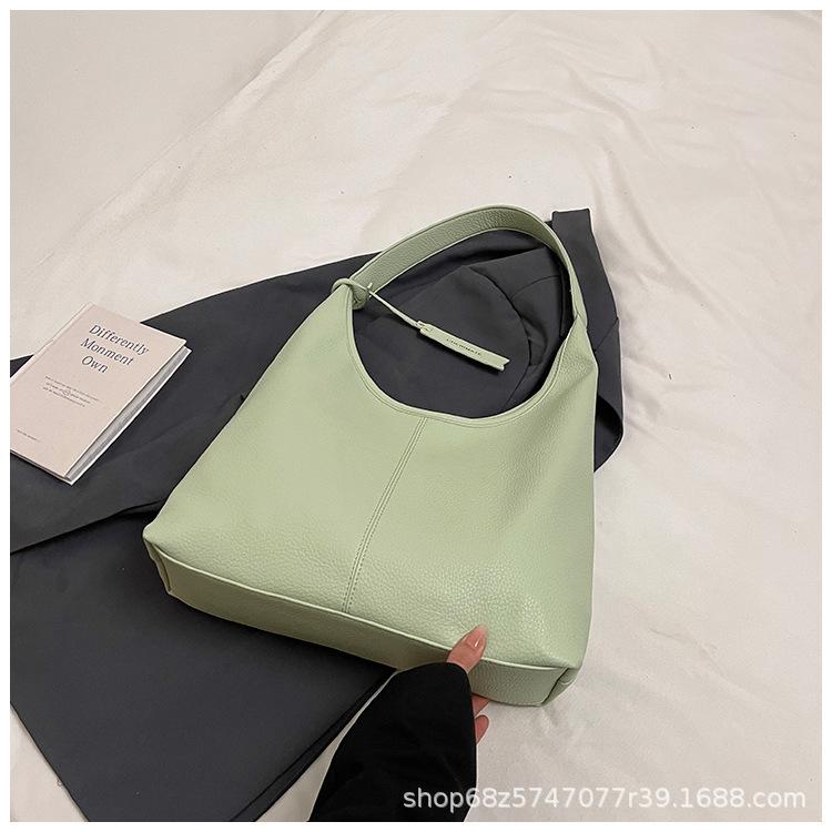 Foreign Order Commuting To Work Large Capacity Tote Bag Xiaohongshu Super Fire Sweet Spring Shoulder Bag Vegetable Basket Armpit Bag