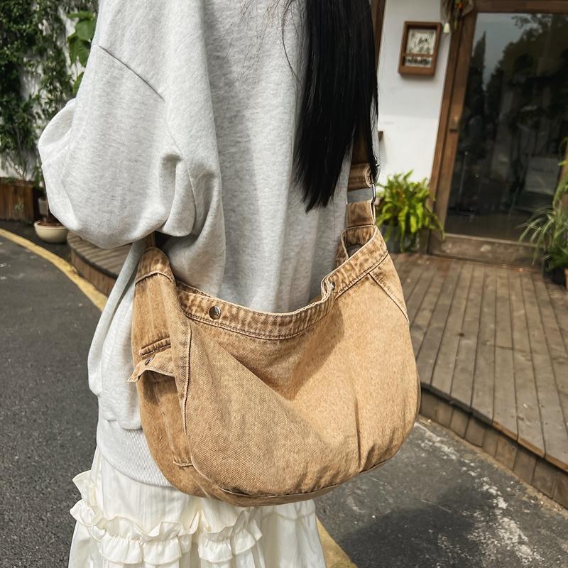 Canvas Bag Women's Denim Crossbody Bag Shoulder Bag Women's Bag